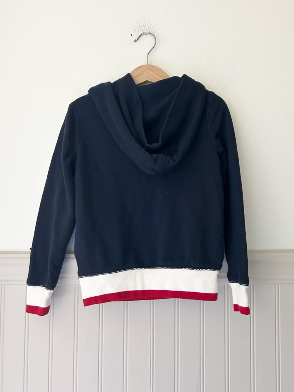Polo Ralph Lauren Girls 6 Navy Kids Hooded Sweatshirt with Anchor Patch - Picture 7 of 8